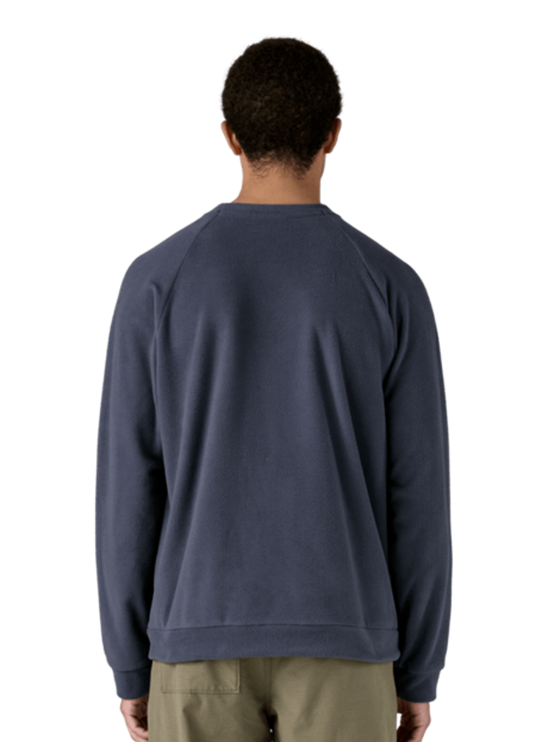 Patagonia Herren Fleece Sweatshirt Micro D Crewneck Smolder Blue