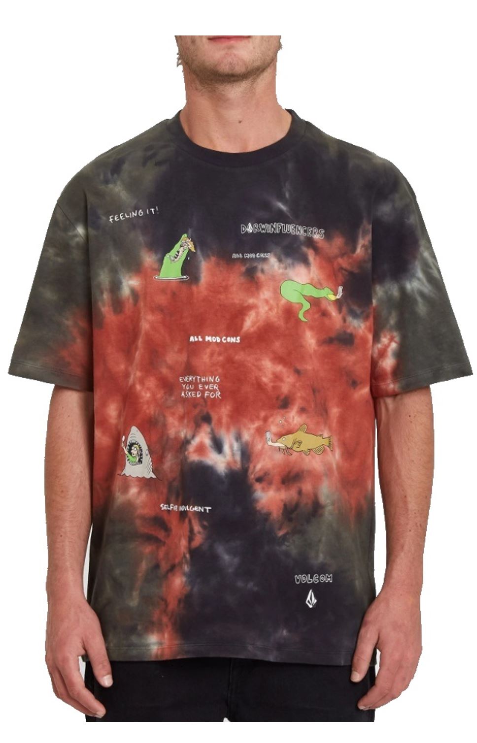 Volcom T-Shirt Pentagram Pizza Featured Artist multi