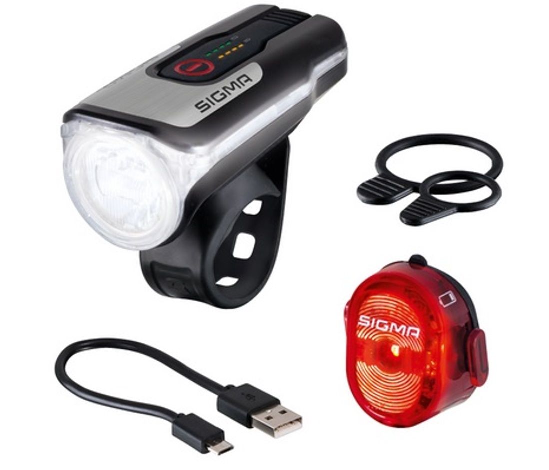 Sigma Fahrradlicht Aura 80 USB / Nugget II Set 80 LUX