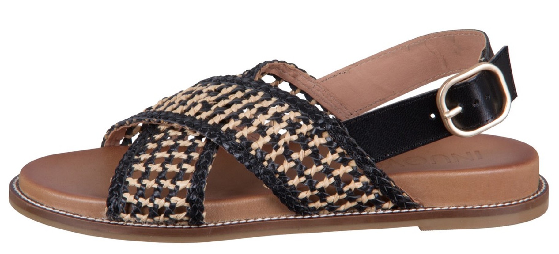 INUOVO Damen Sandale City H26229 black goat