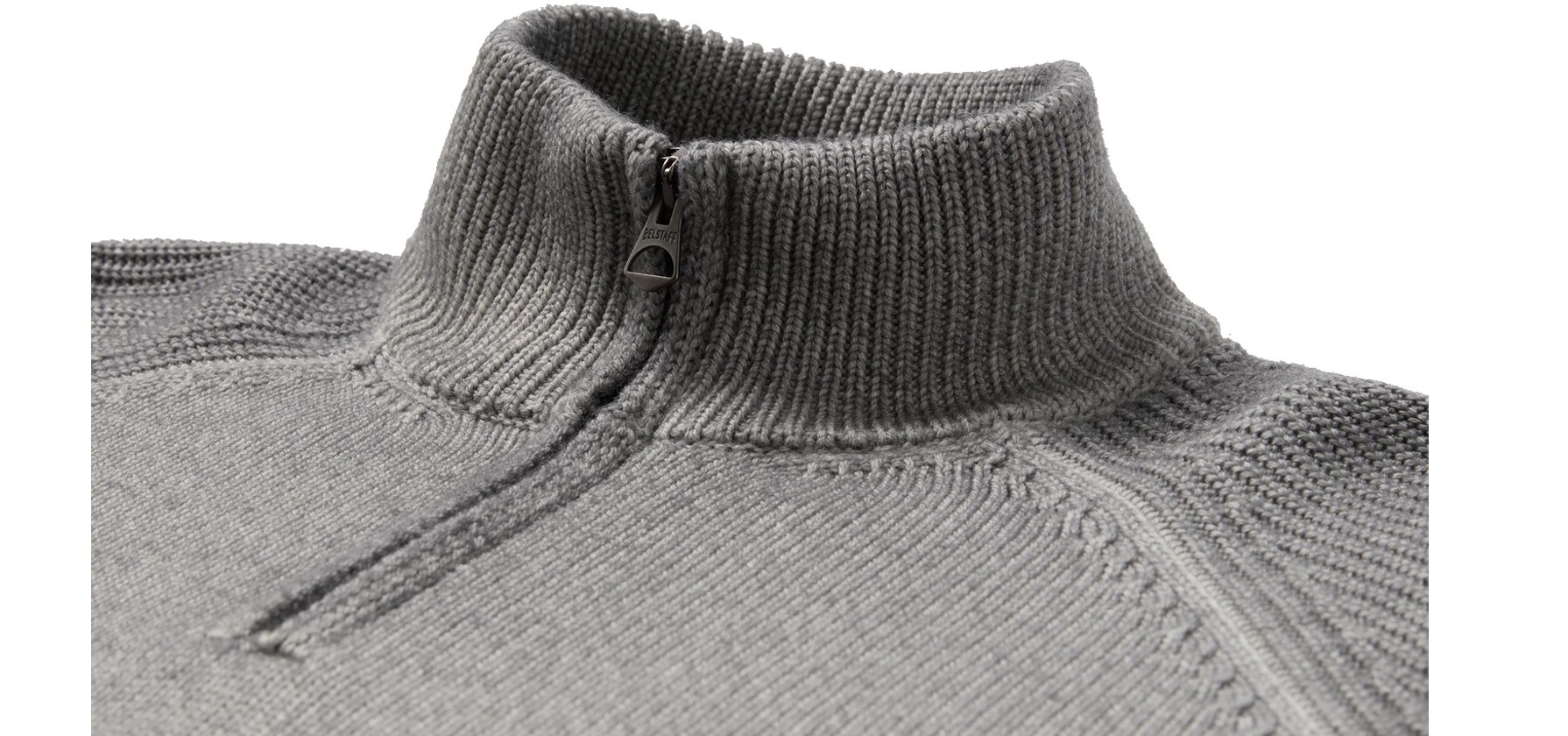 Belstaff Herren Merinopullover ASPECT TROYER Beton