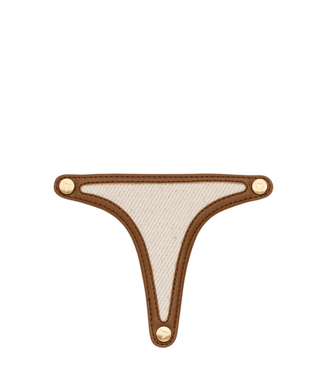 Hey Marly Canvas Topping für Sandalen Crema Cognac