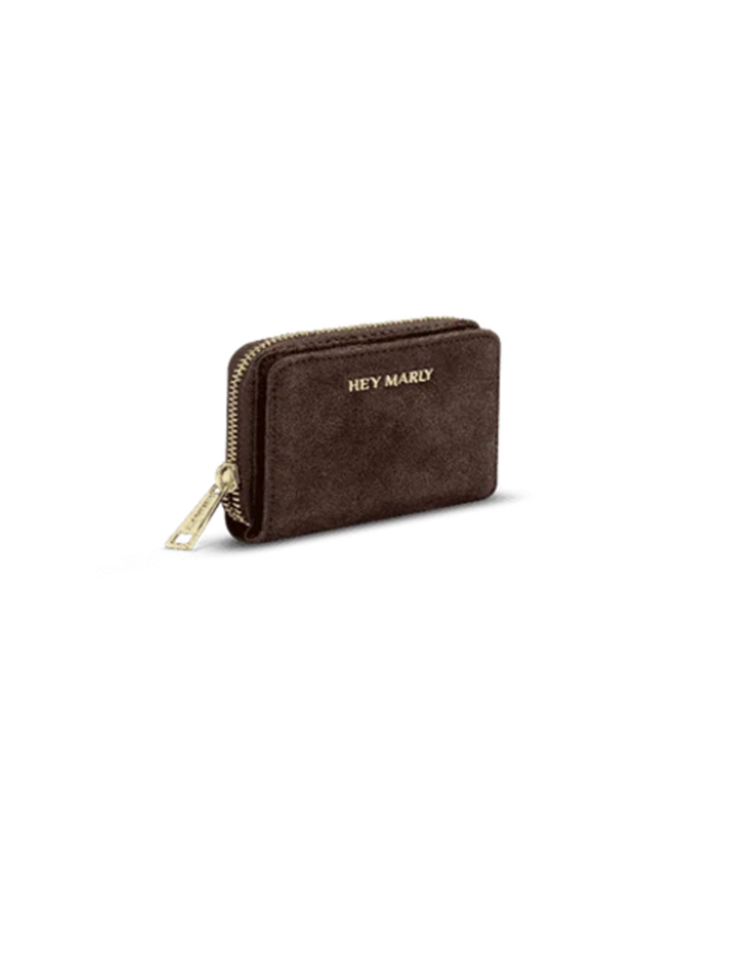 Hey Marly Sleek Petite Suede Geldbörse Coffee