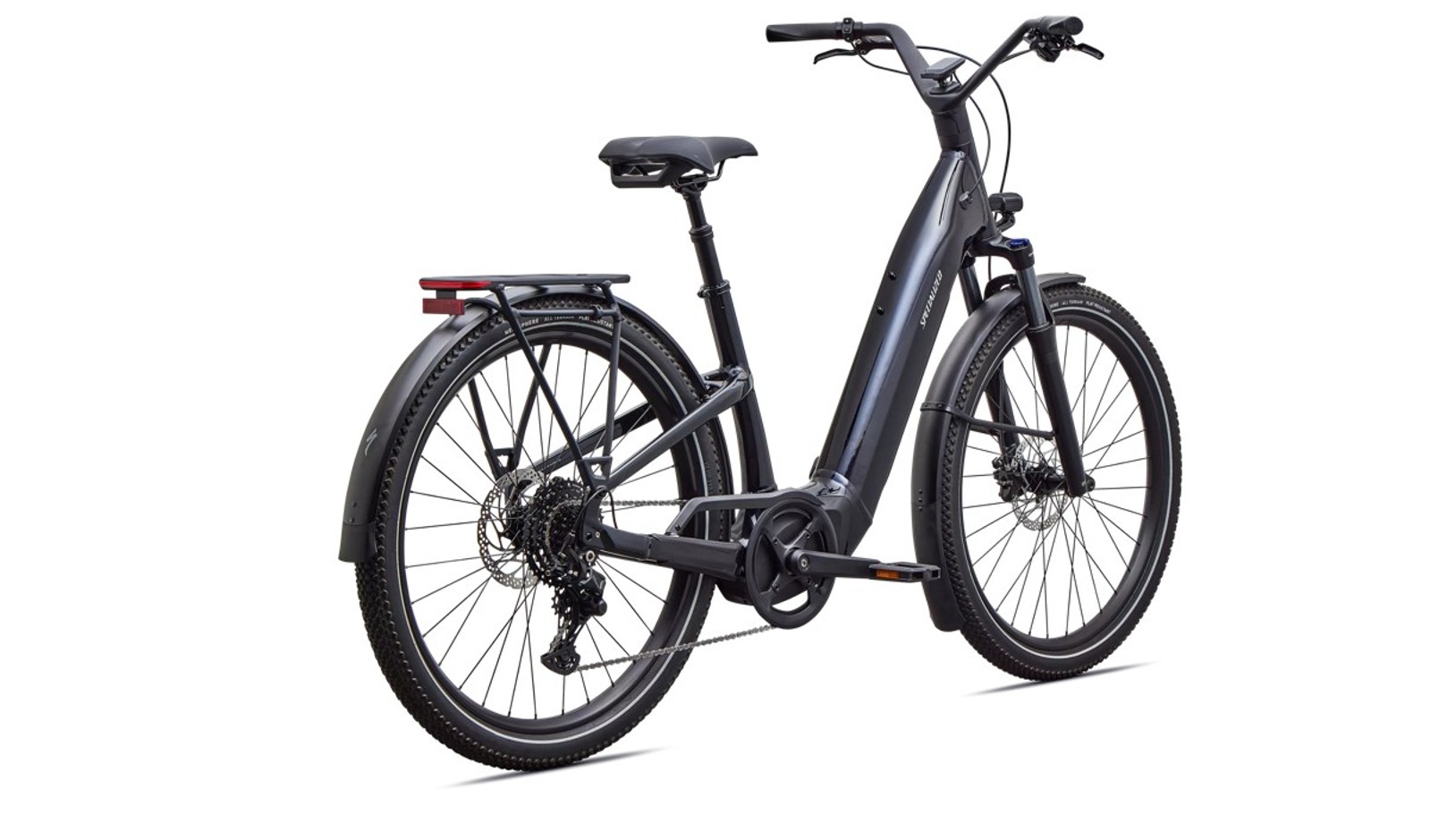 Specialized E-City Bike Como 4.0 Gloss Metallic Dark Navy / Satin Silver Reflective 2027