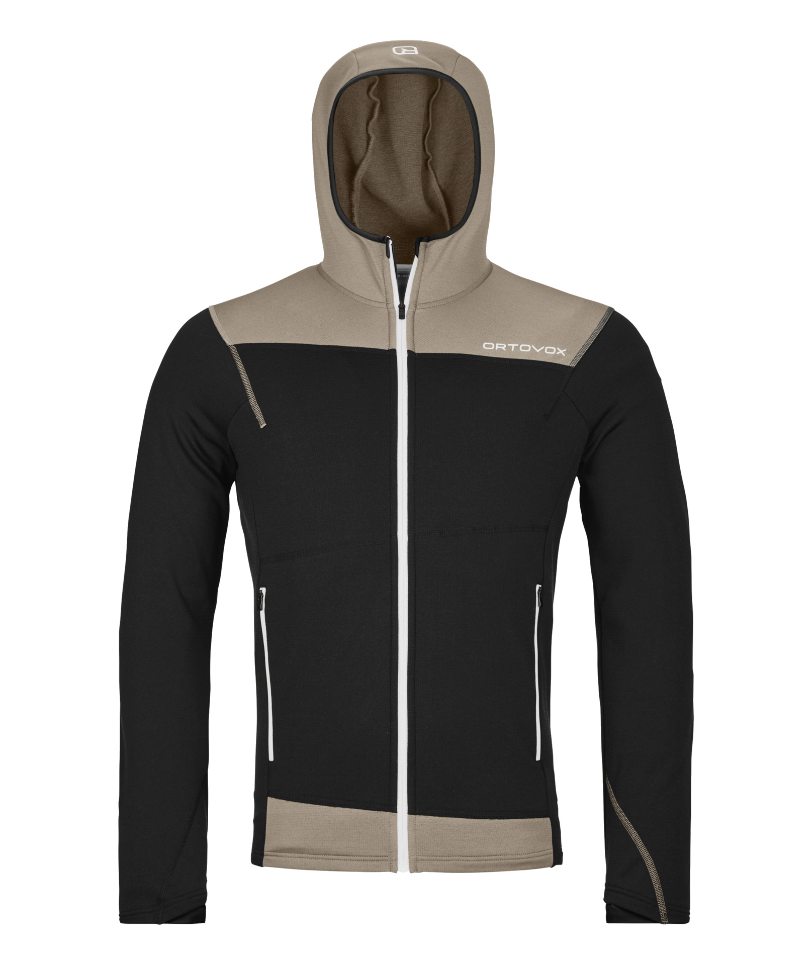 Ortovox Herren Fleece Light Hoody black raven