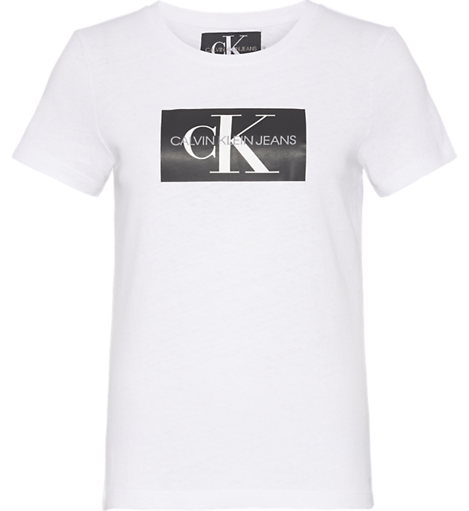 Calvin Klein Damen T-Shirt Monogram Box