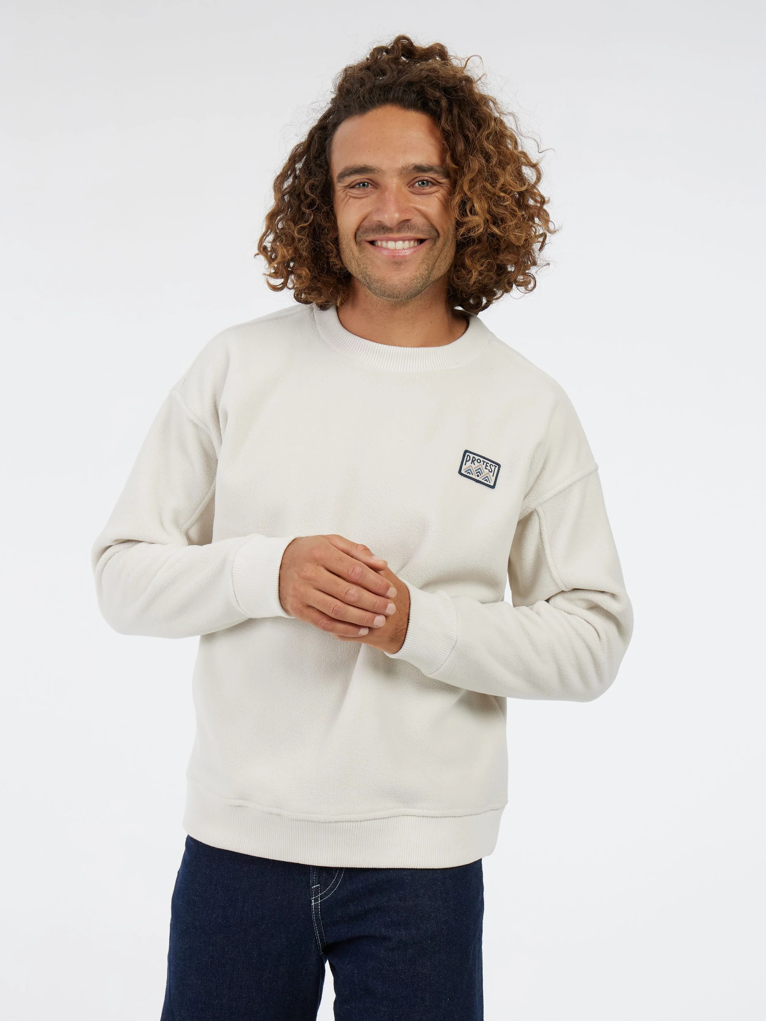 Protest Herren Sweatshirt PRTHawk Kitoffwhite 