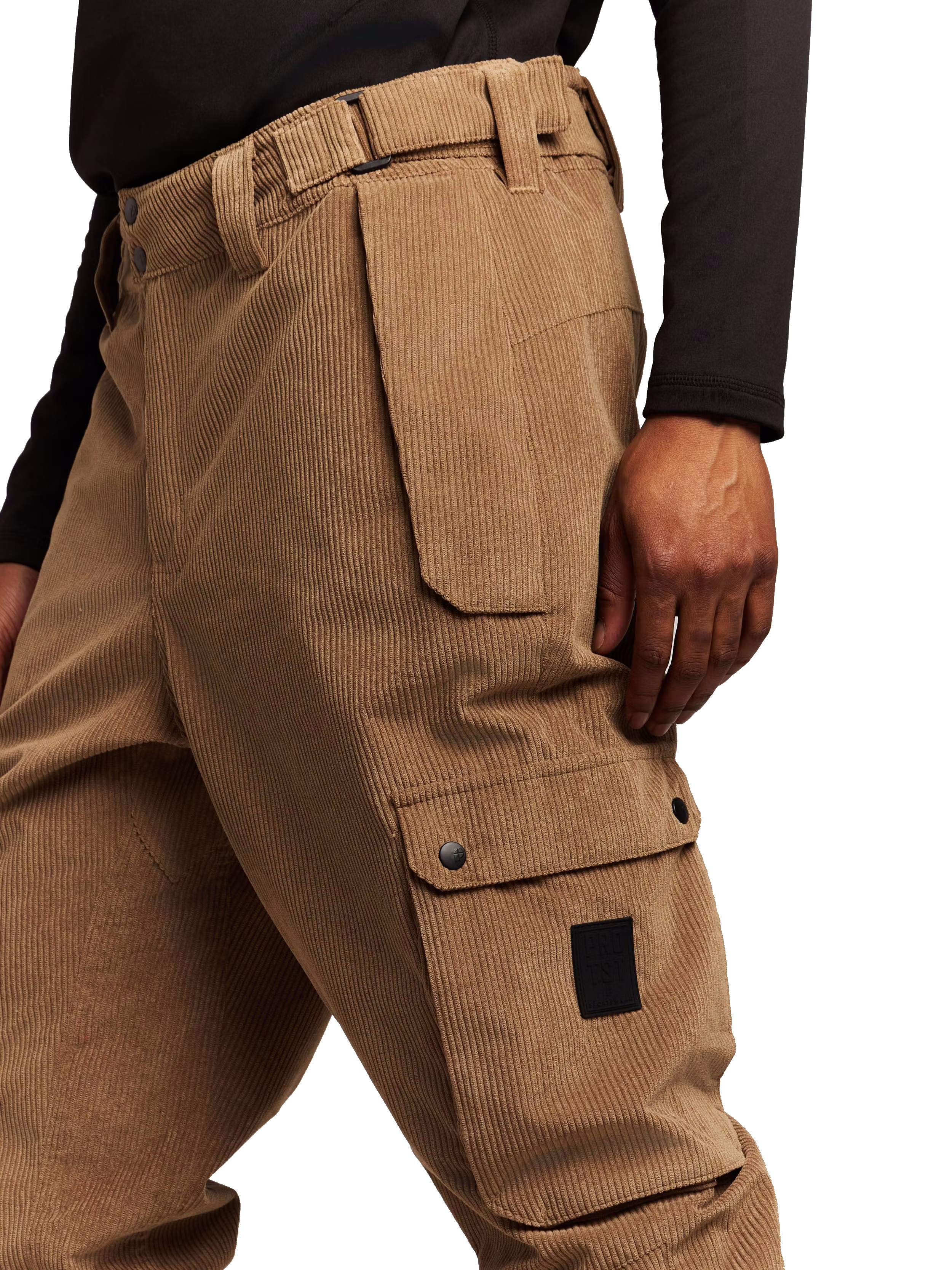 Protest Herren Cord Skihose PRTJoss Sandy Brown