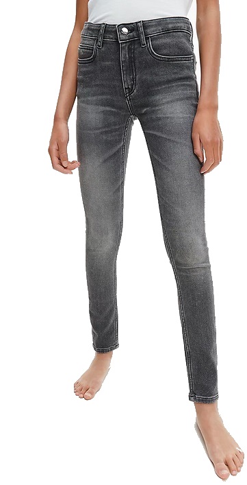 Calvin Klein Damen Jeans MId Rise Skinny grau