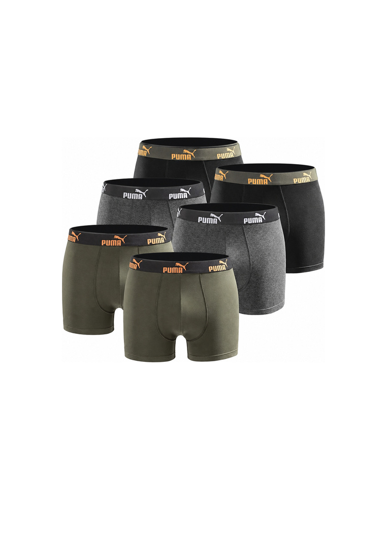 Puma Herren Boxershorts 6er Pack orange