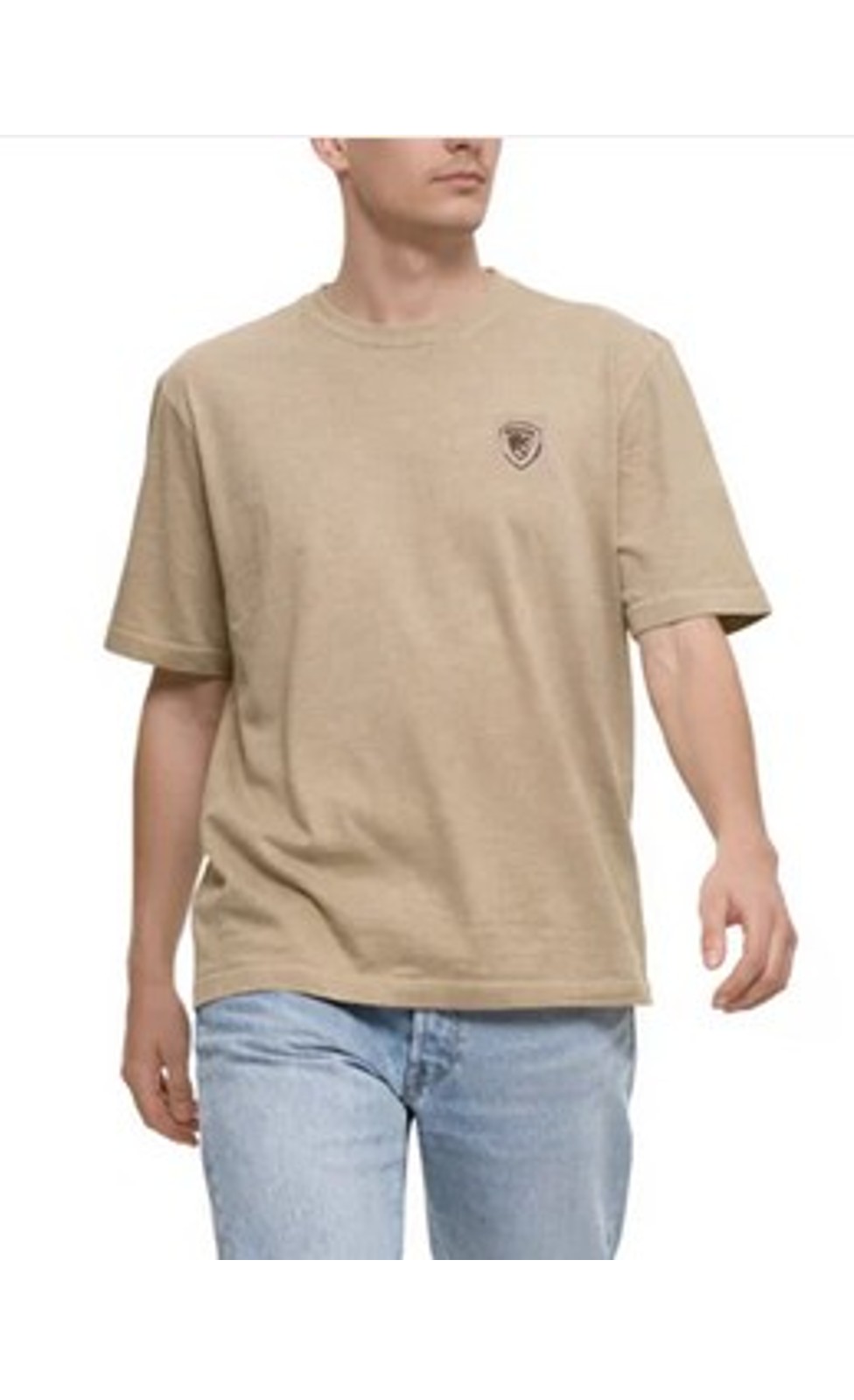 Blauer USA Herren T-Shirt GREENOUGH Marrone Chiaro