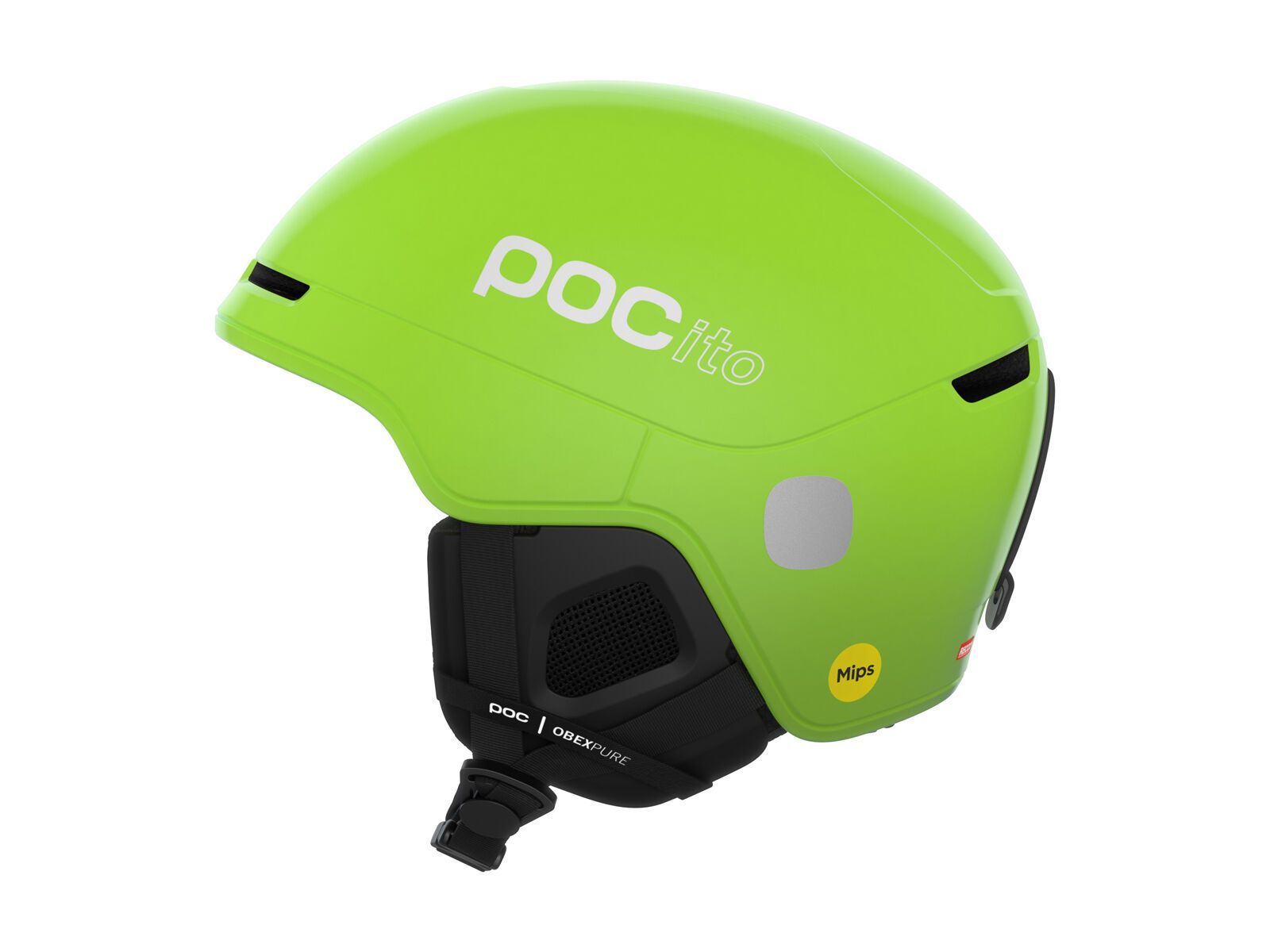 POCito Kinder Wintersporthelm Obex MIPS Fluorescent Yellow/Green