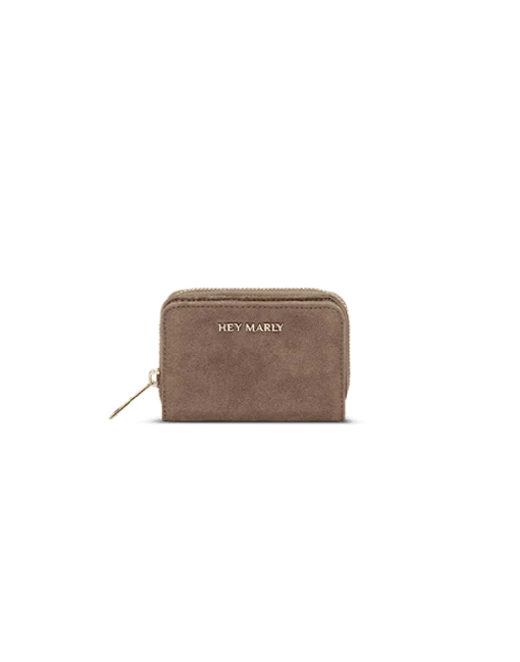 Hey Marly Sleek Petite Suede Geldbörse Mocha