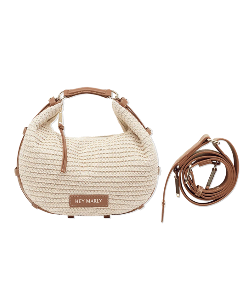 Hey Marly Lifetime Sister Straw M Crema Cognac