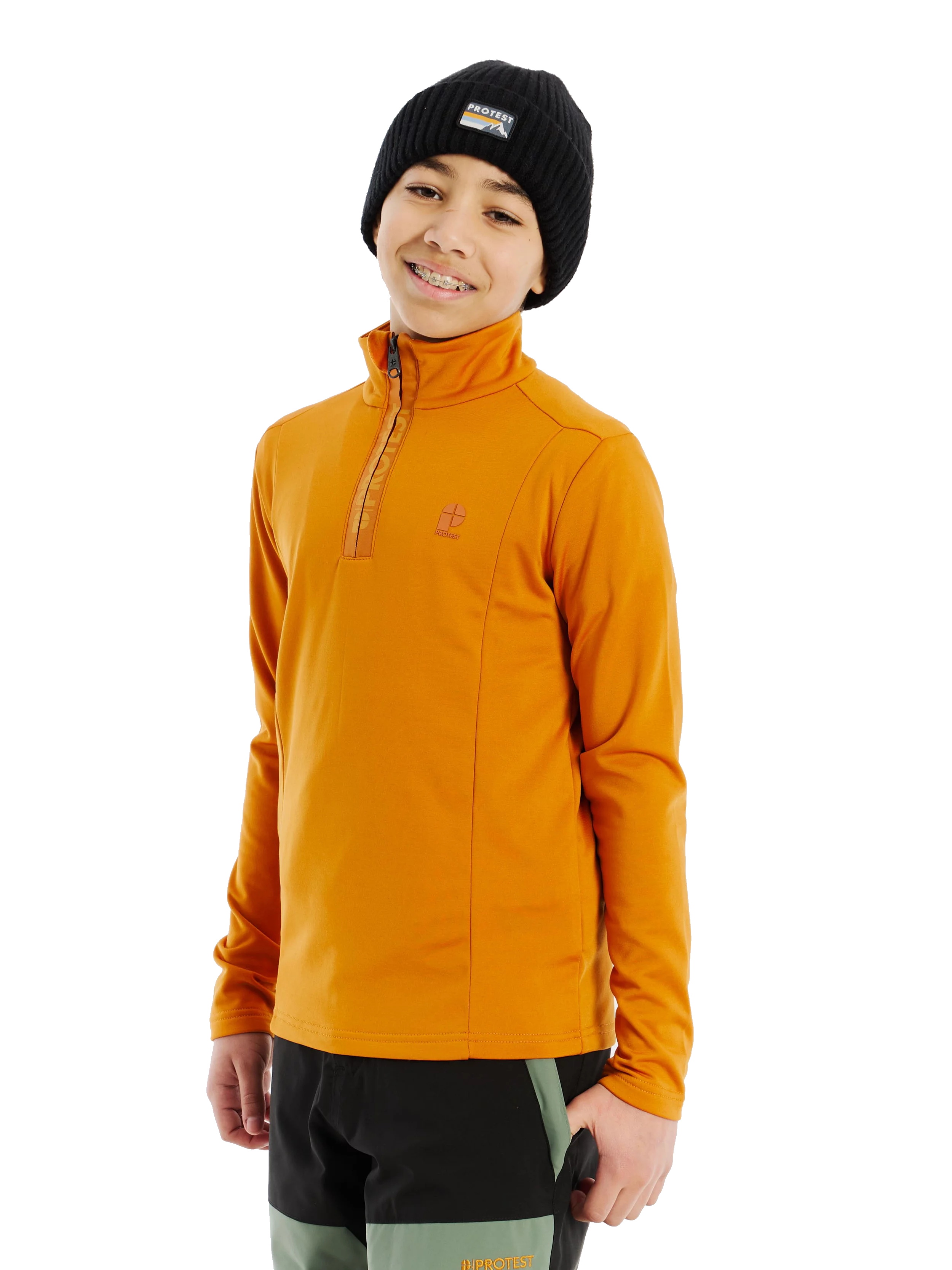 Protest Kinder Skipullover REWILLOWY Caramel Yellow