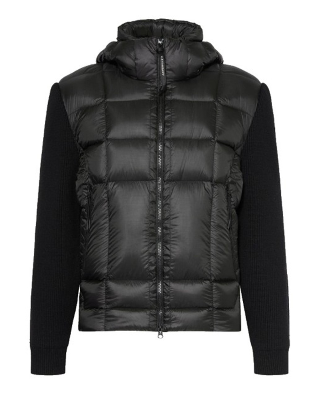 C.P. Company Herren Winterjacke Merino Wool Extrafine Black