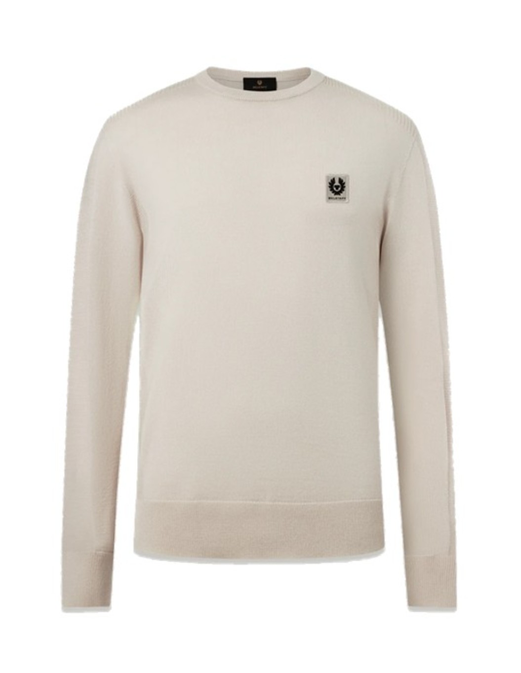 Belstaff Herren Pullover Colden Merino Rundhals Pale Stone