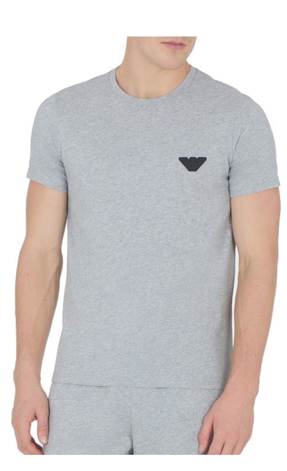 Armani Exchange T-Shirt Crew Logo grey 