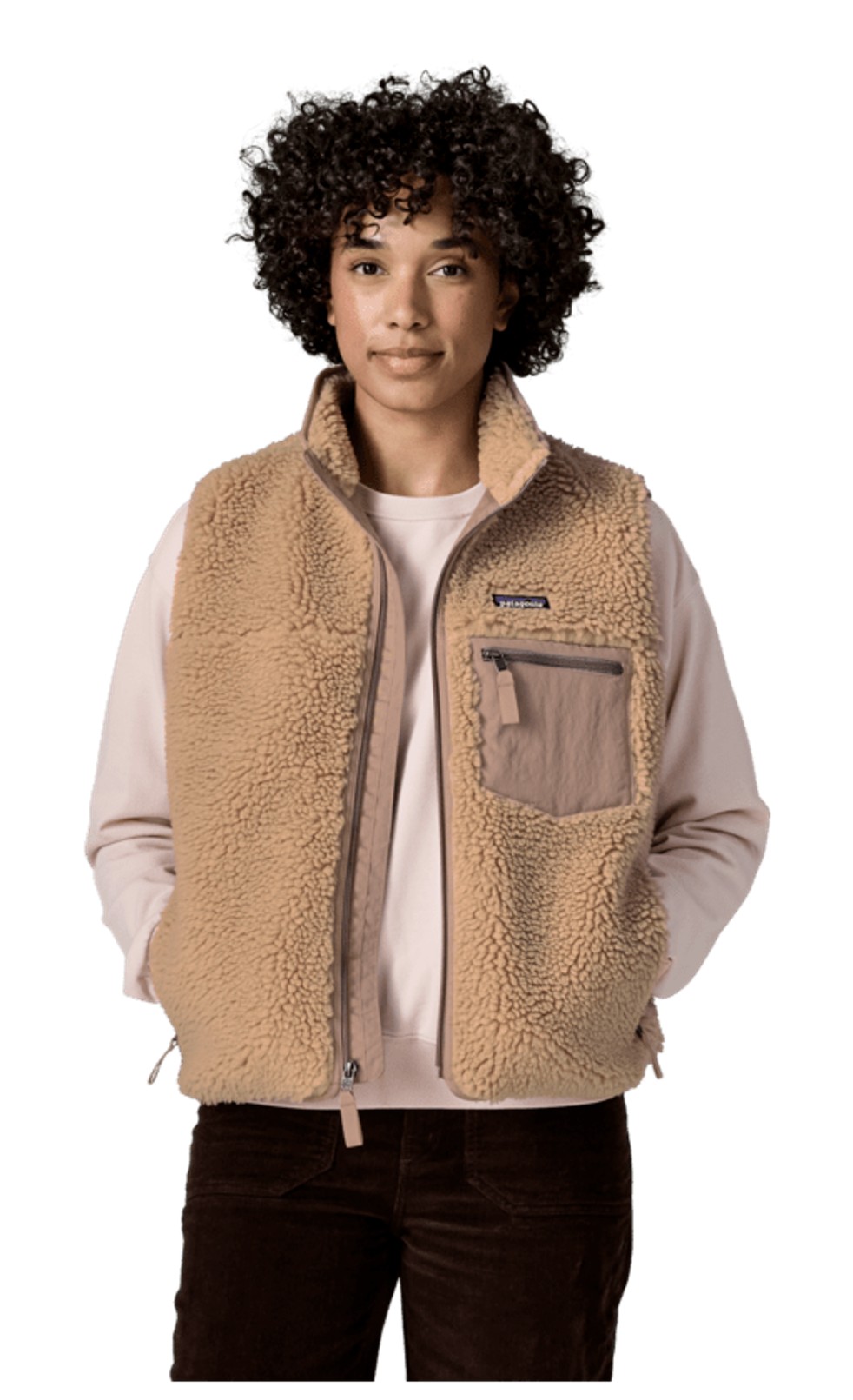 Patagonia Damen Classic Retro-X Weste Oar Tan