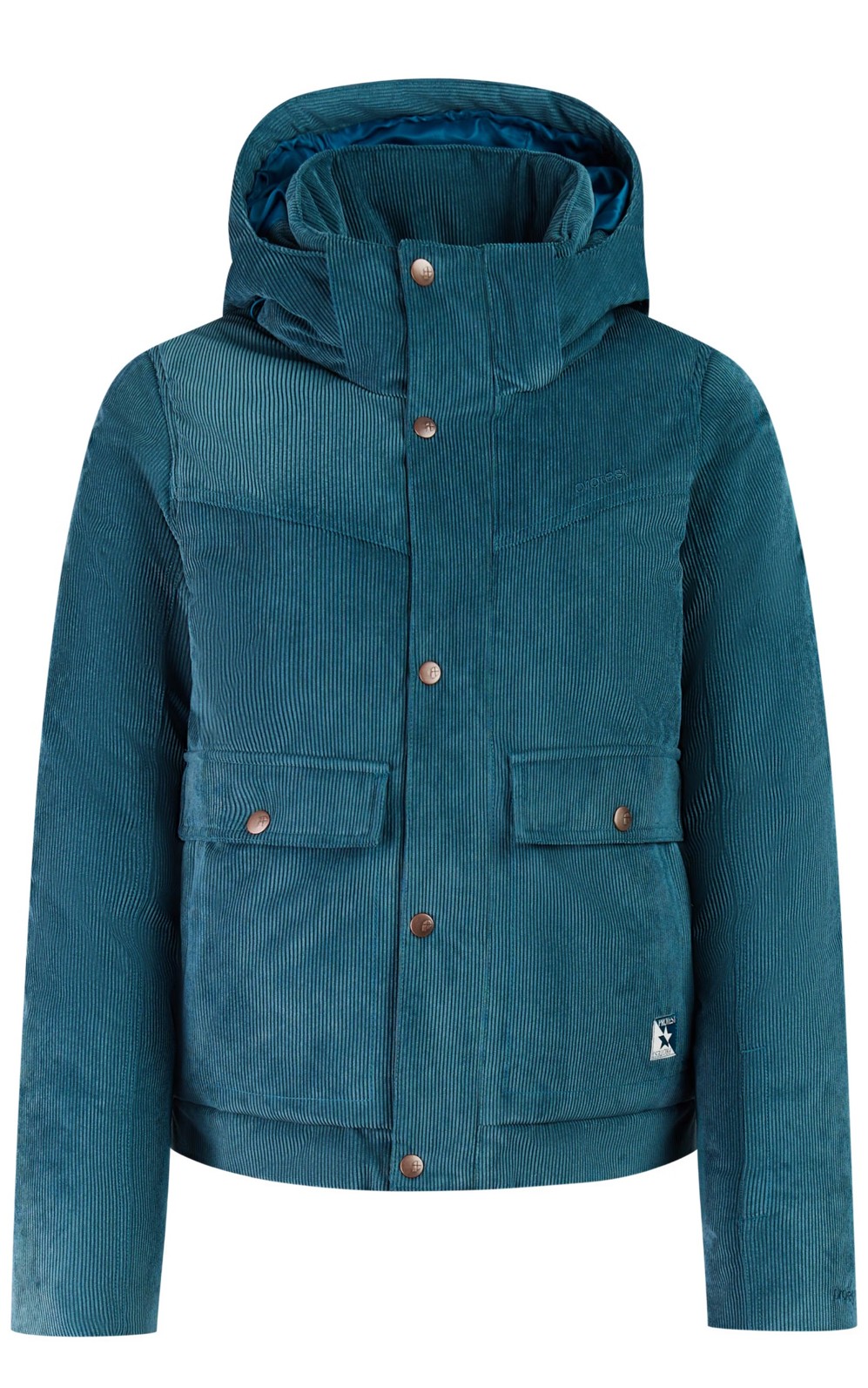Protest Damen Cord Skijacke PRTBreena Tempted blue