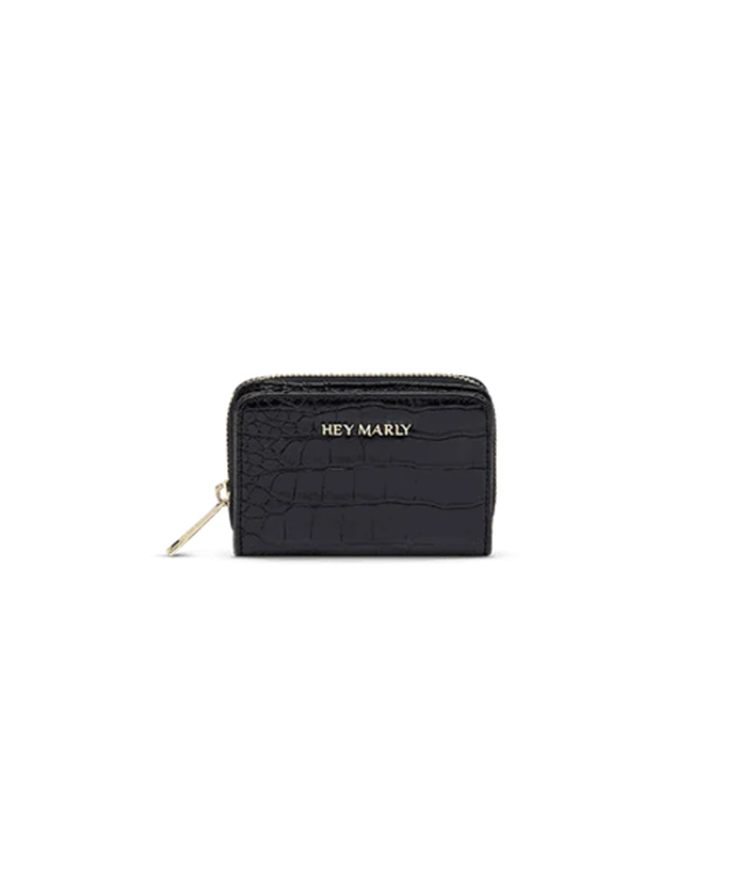Hey Marly Sleek Petite Croco Geldbörse Black