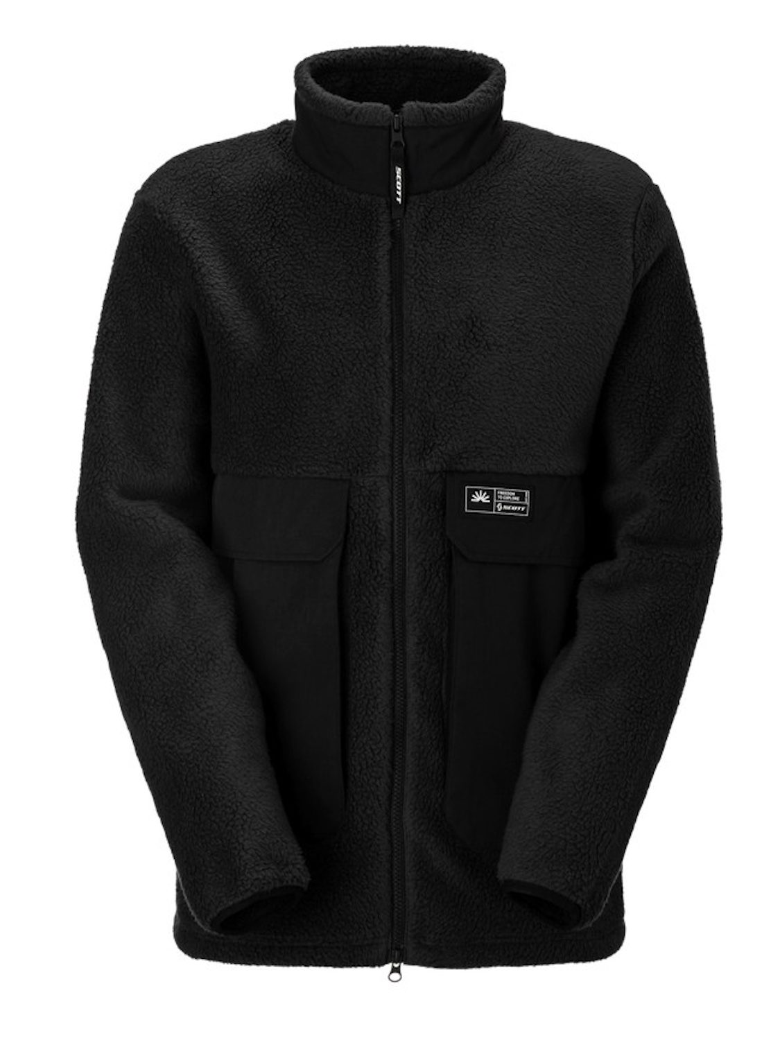 Scott Herren Fleecejacke Escape Heritage Pile black