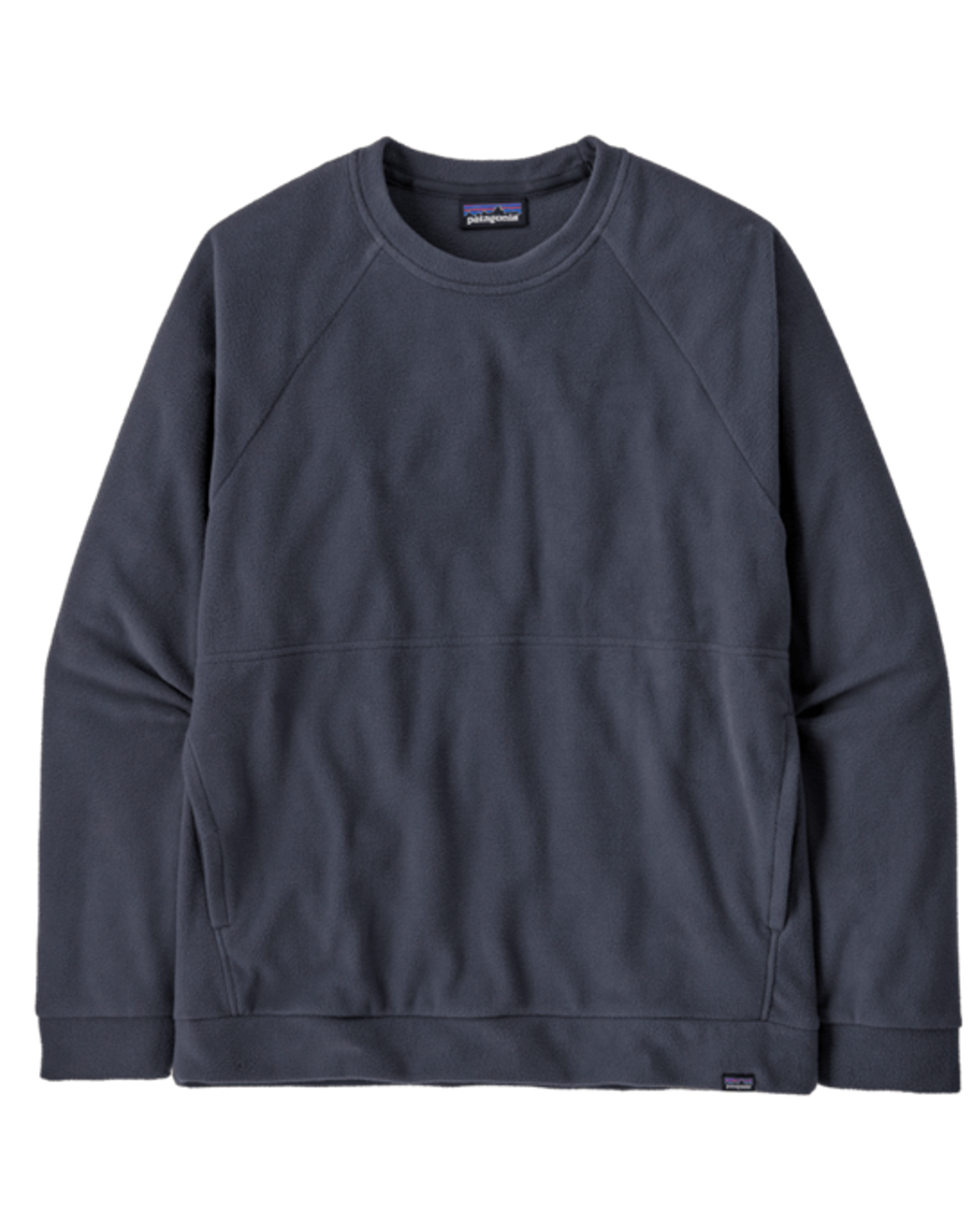 Patagonia Herren Fleece Sweatshirt Micro D Crewneck Smolder Blue