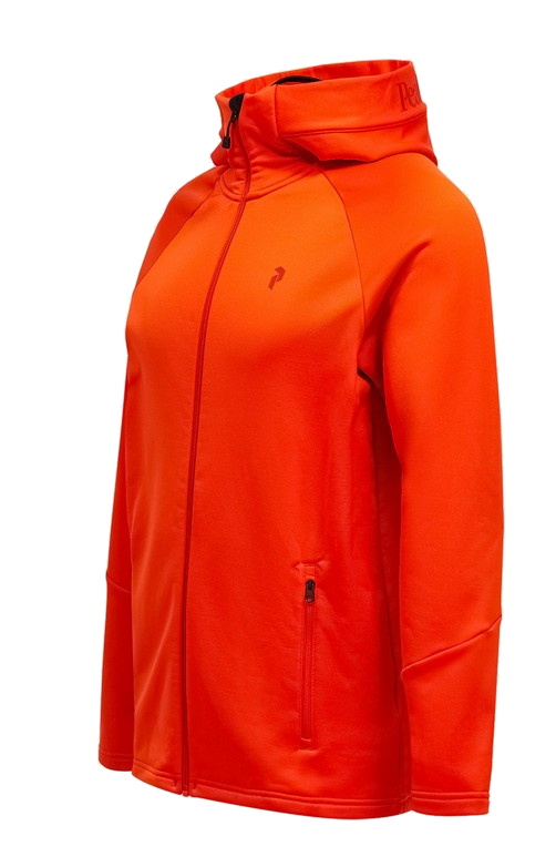 Peak Performance Herren Rider Essentials Midlayer Zip Hood SOLAR BURST