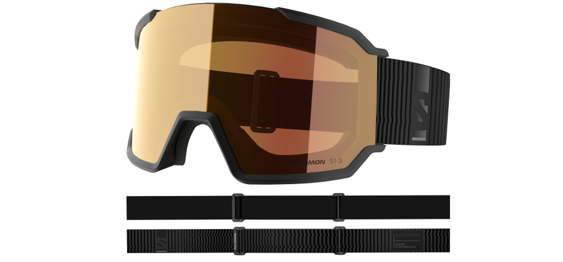 Salomon Schneebrille VIEW 3 PHOTO BLACK/Red 