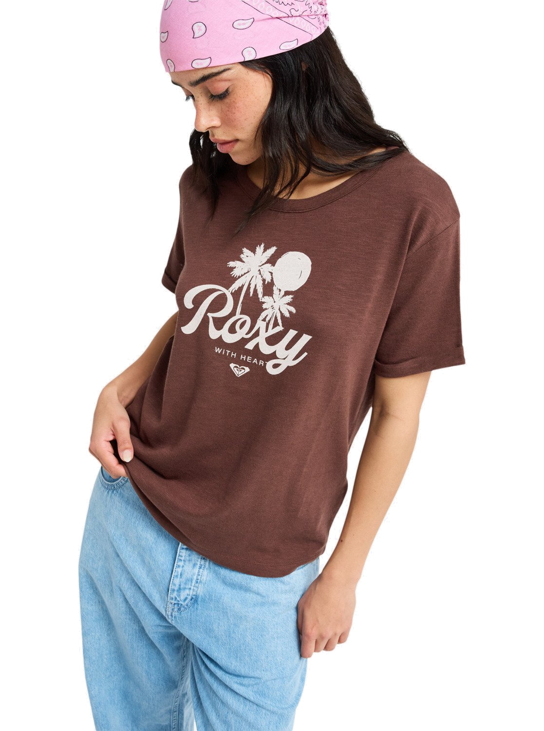Roxy Damen Shirt Oceanwave Regular Slub French Roast