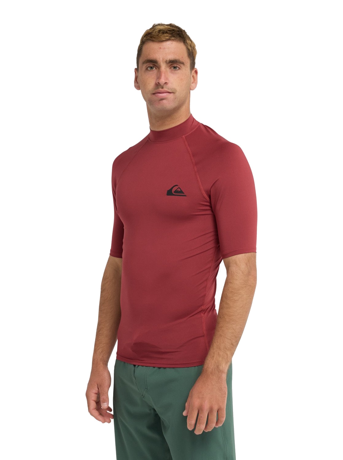 Quiksilver UV Shirt Everyday Lycra Surf Shirt Burnt Russet
