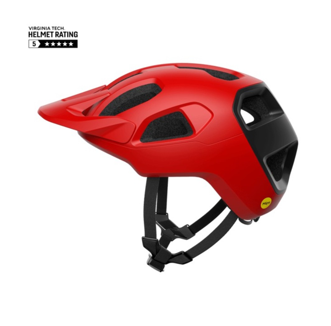 POC Fahrradhelm Cularis MTB Prismane Red Matt / Uranium Black Matt