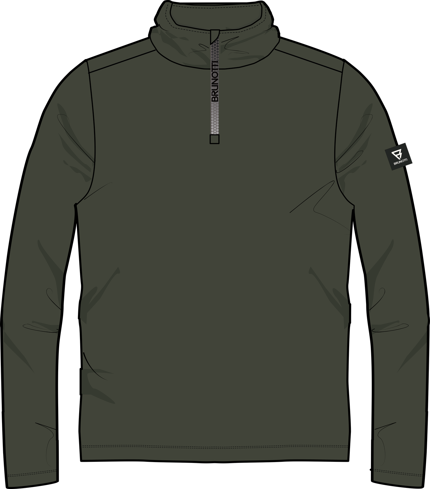 Brunotti Herren Snow Fleece TENNO Deep Green