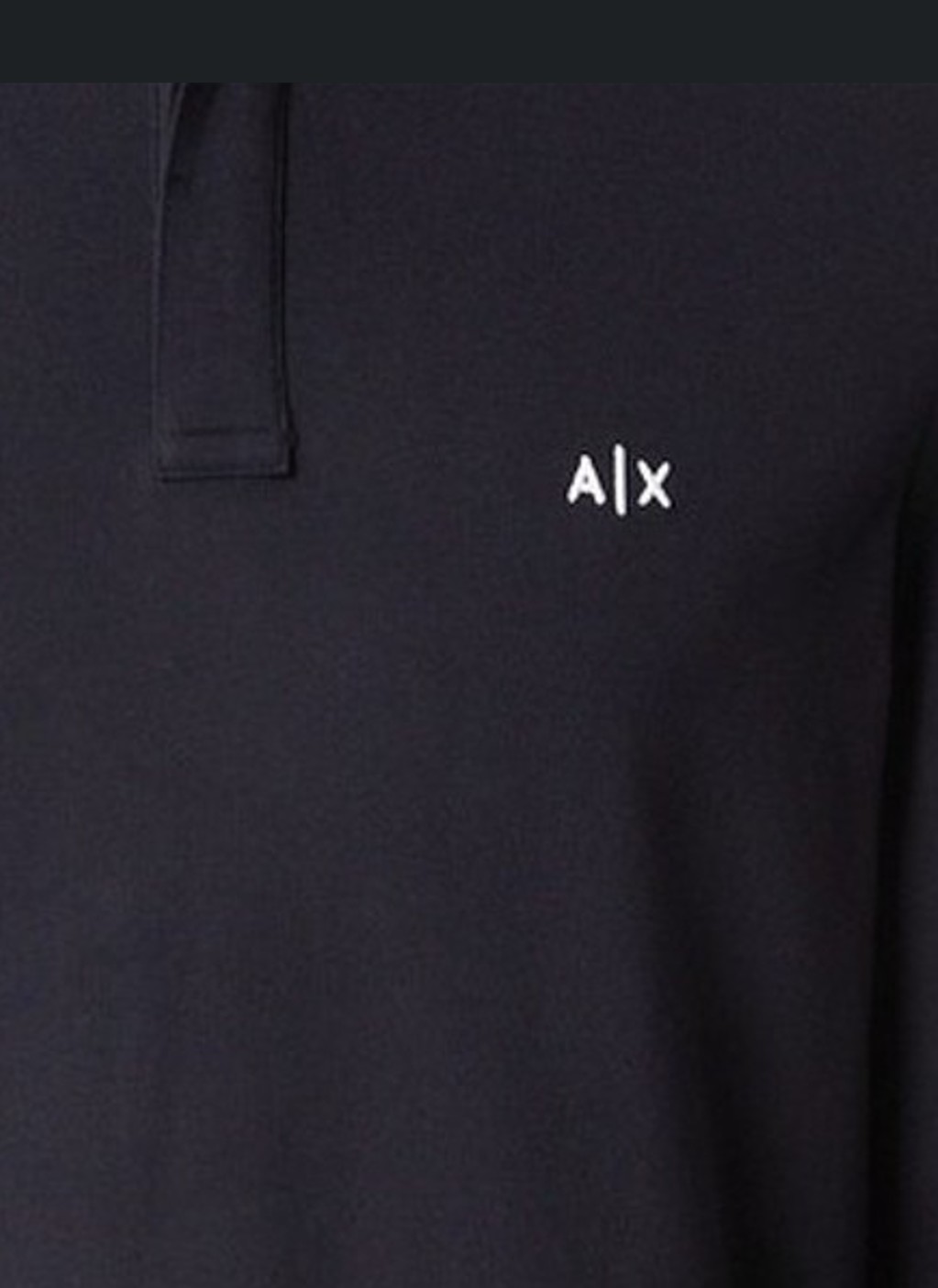 Armani Exchange Herren Polo Shirt LS navy