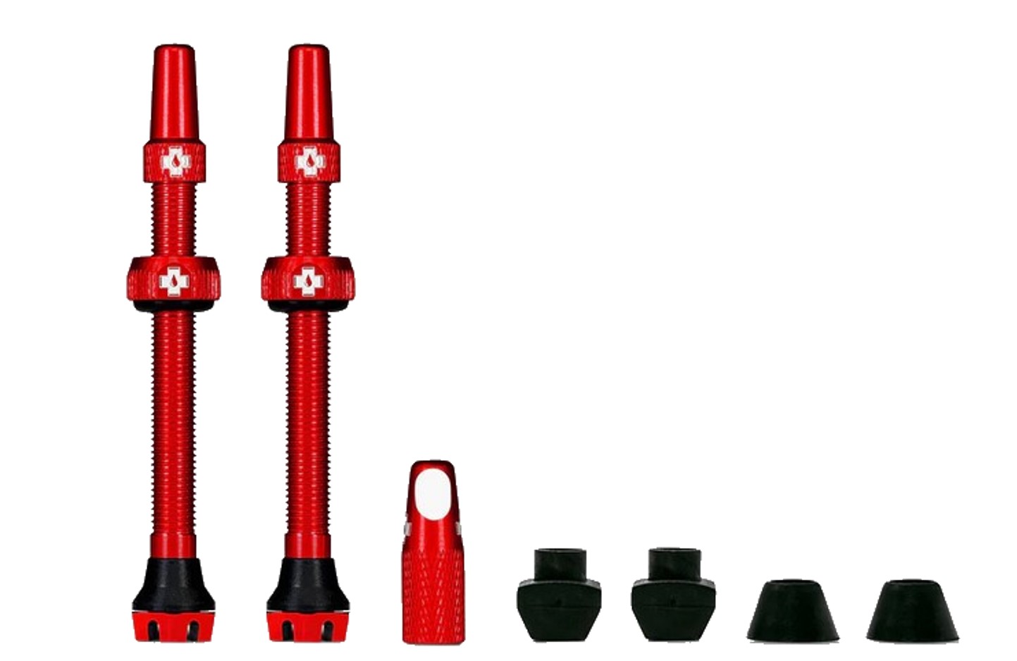 Muc Off Fahrradventile Tubeless Valve Kit V2 rot 60mm