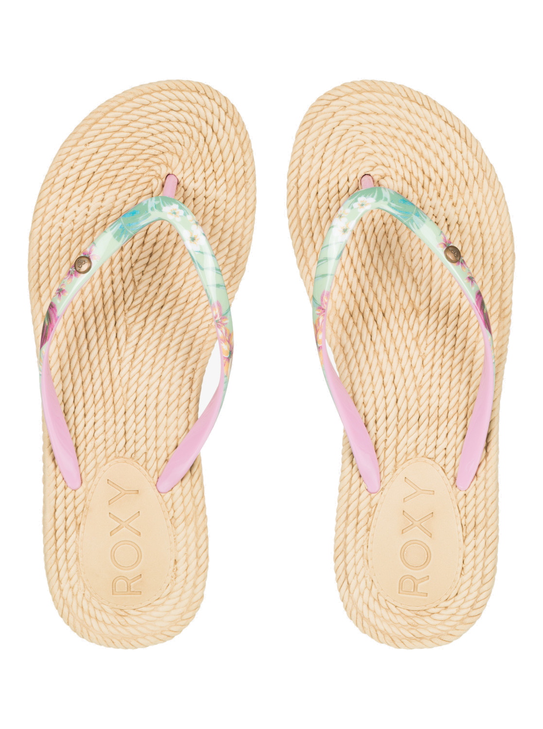 Roxy Zehentrenner South Beach Green Pink