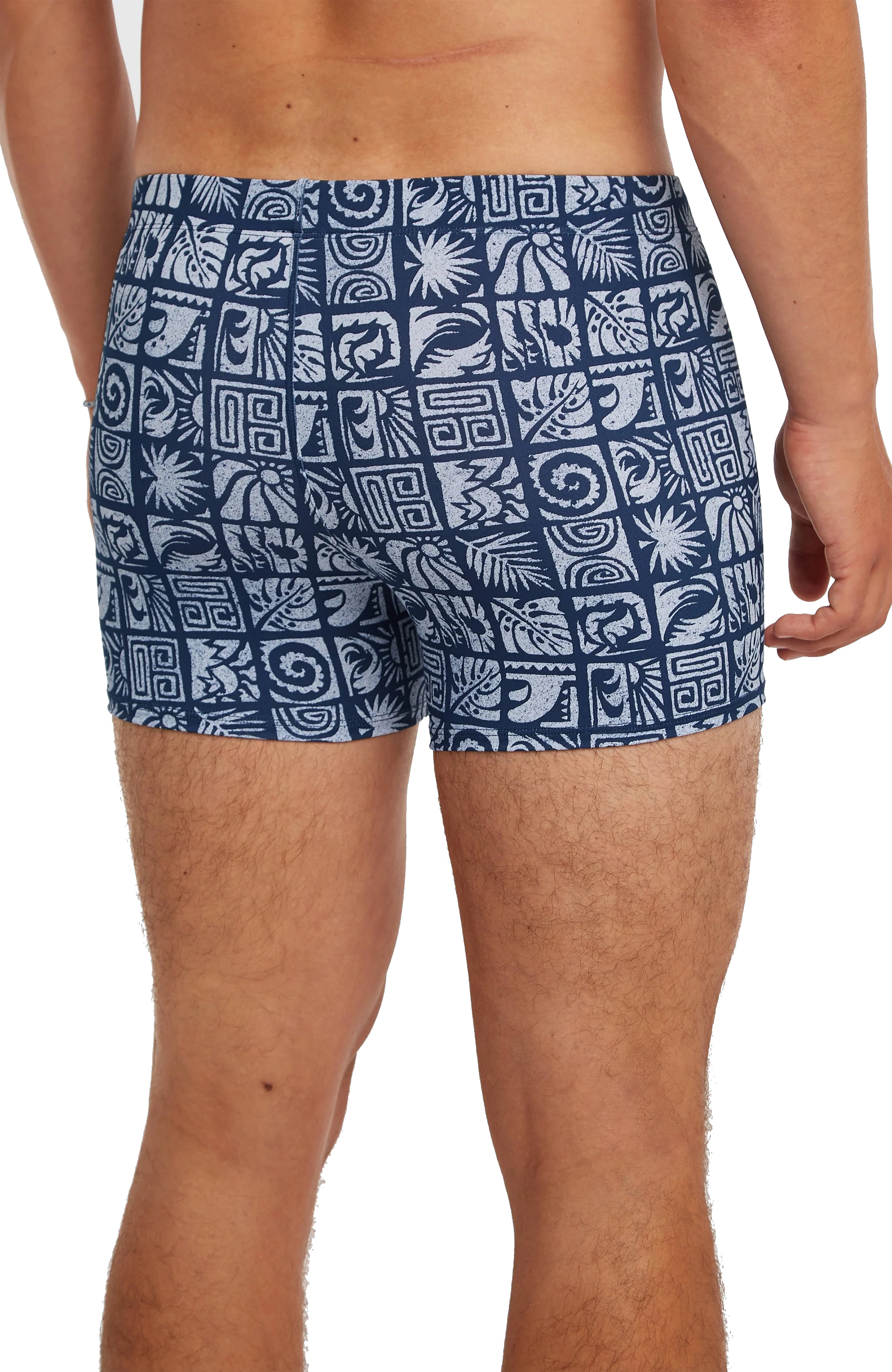 O'Neill Herren Badehose Essentials All-Over-Print Racer Dark Blue Bricks