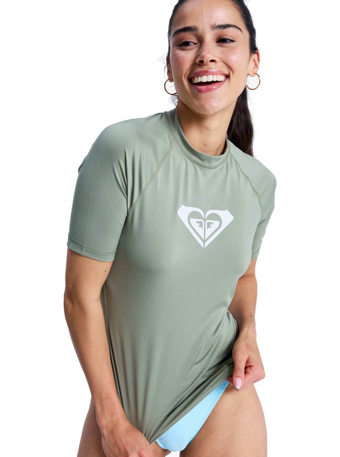 Roxy Rashguard Whole Hearted Shirt Oil Green