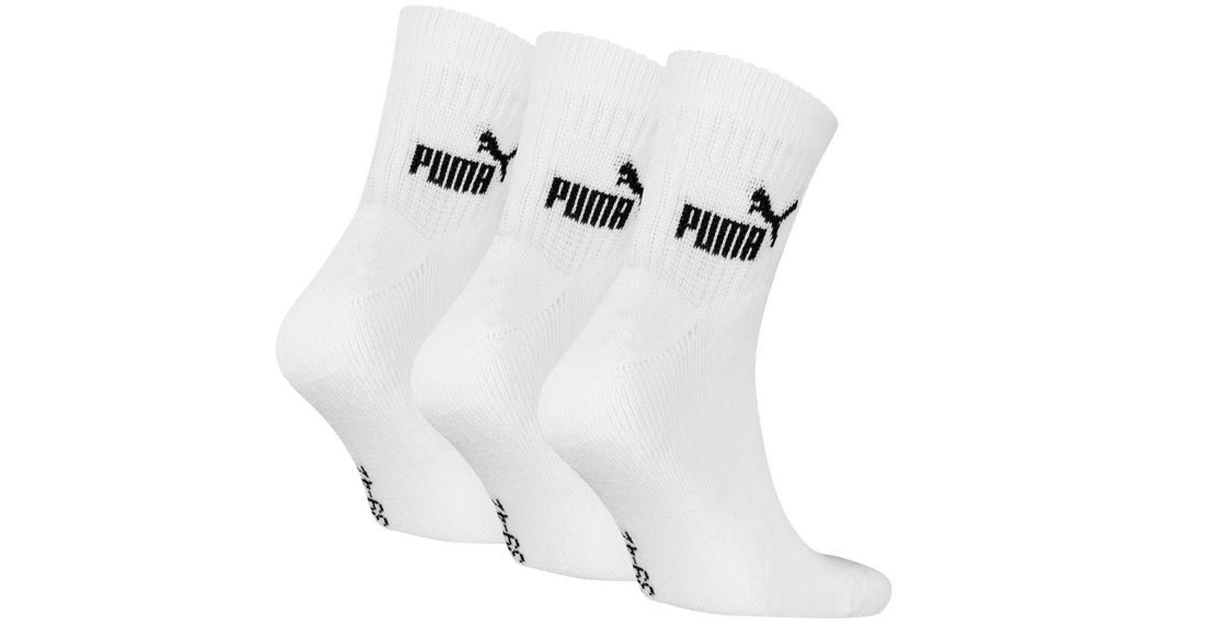 Puma ELEMENTS Short Crew Sportsocken 3-Pack weiß