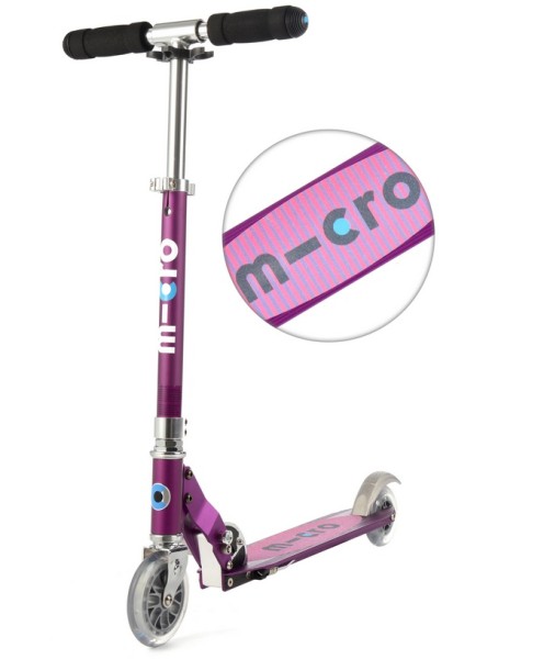 Micro Tretroller Scooter Sprite lila gestreift