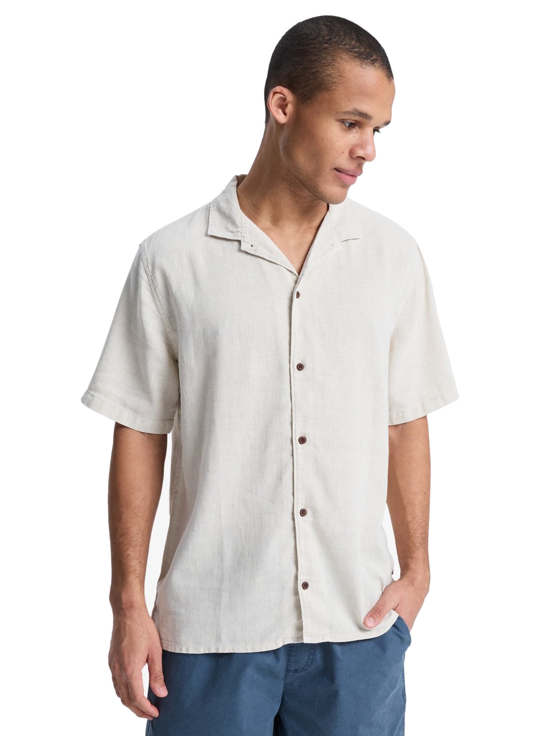 Quiksilver Kurzarm Hemd Sunrise Bone