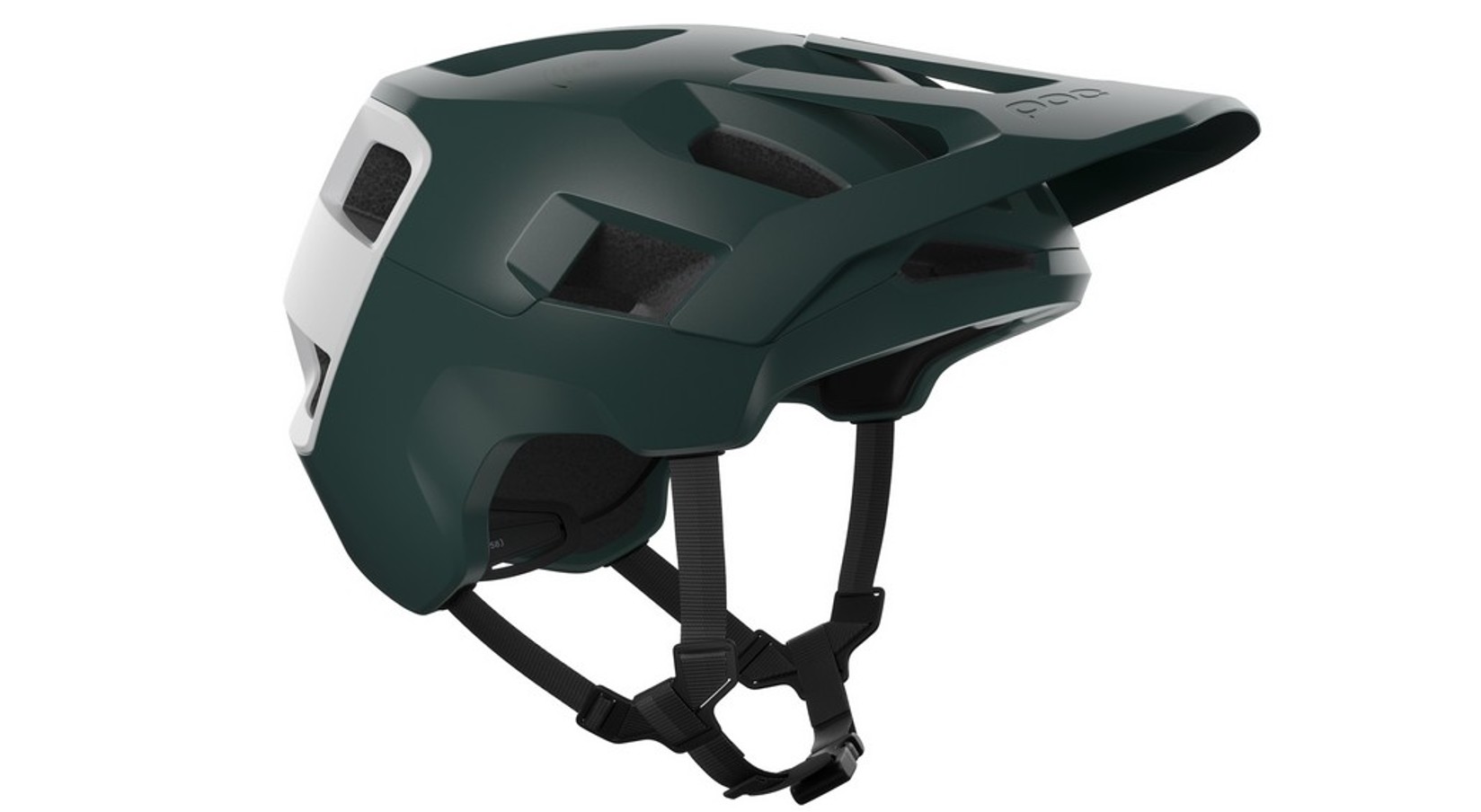 POC Fahrradhelm Kortal Race MIPS Pargasite Green Matt/Hydrogen White Matt
