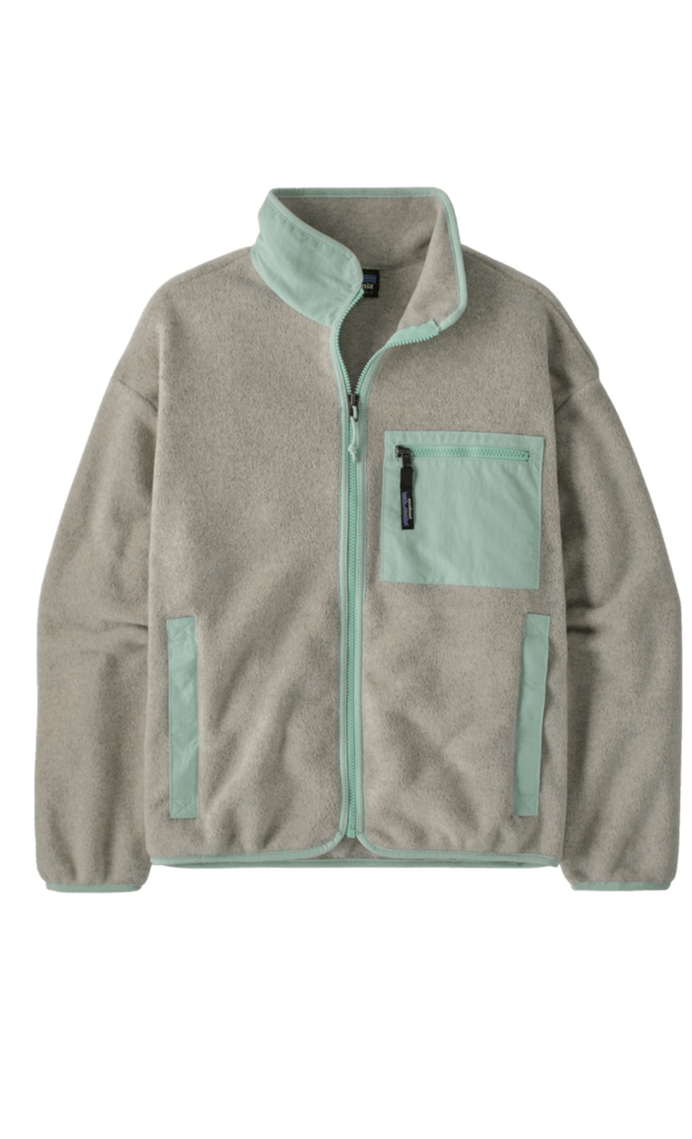 Patagonia Damen Synch Fleece Jacke Oatmeal Heather w/Thin Ice
