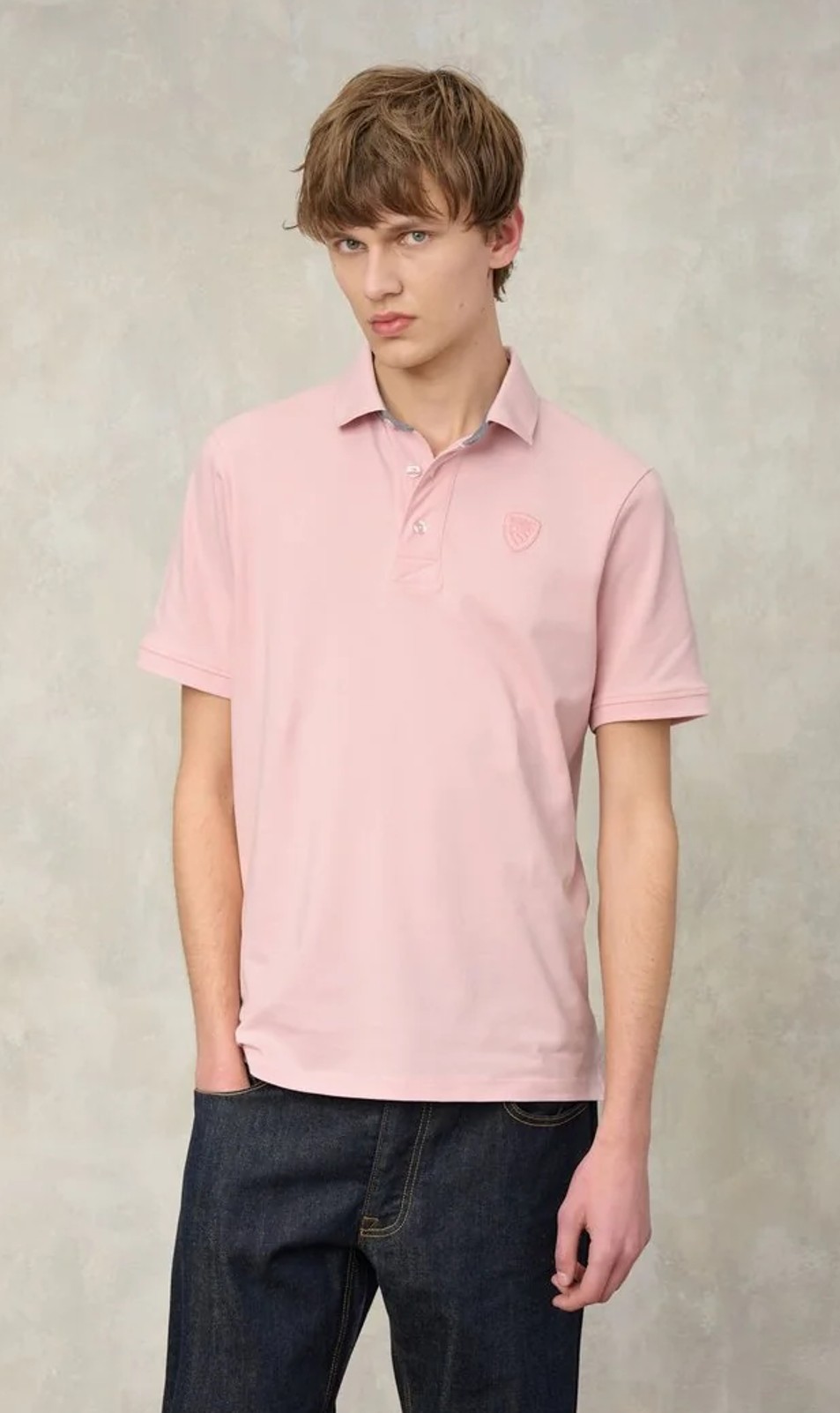 Blauer USA Herren Polo ALBANS Pink 