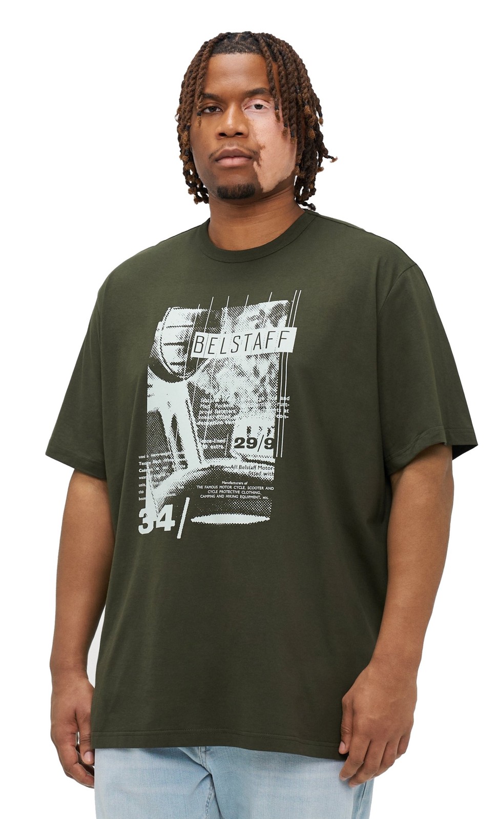 Belstaff Herren T-Shirt ZOOM Tile green