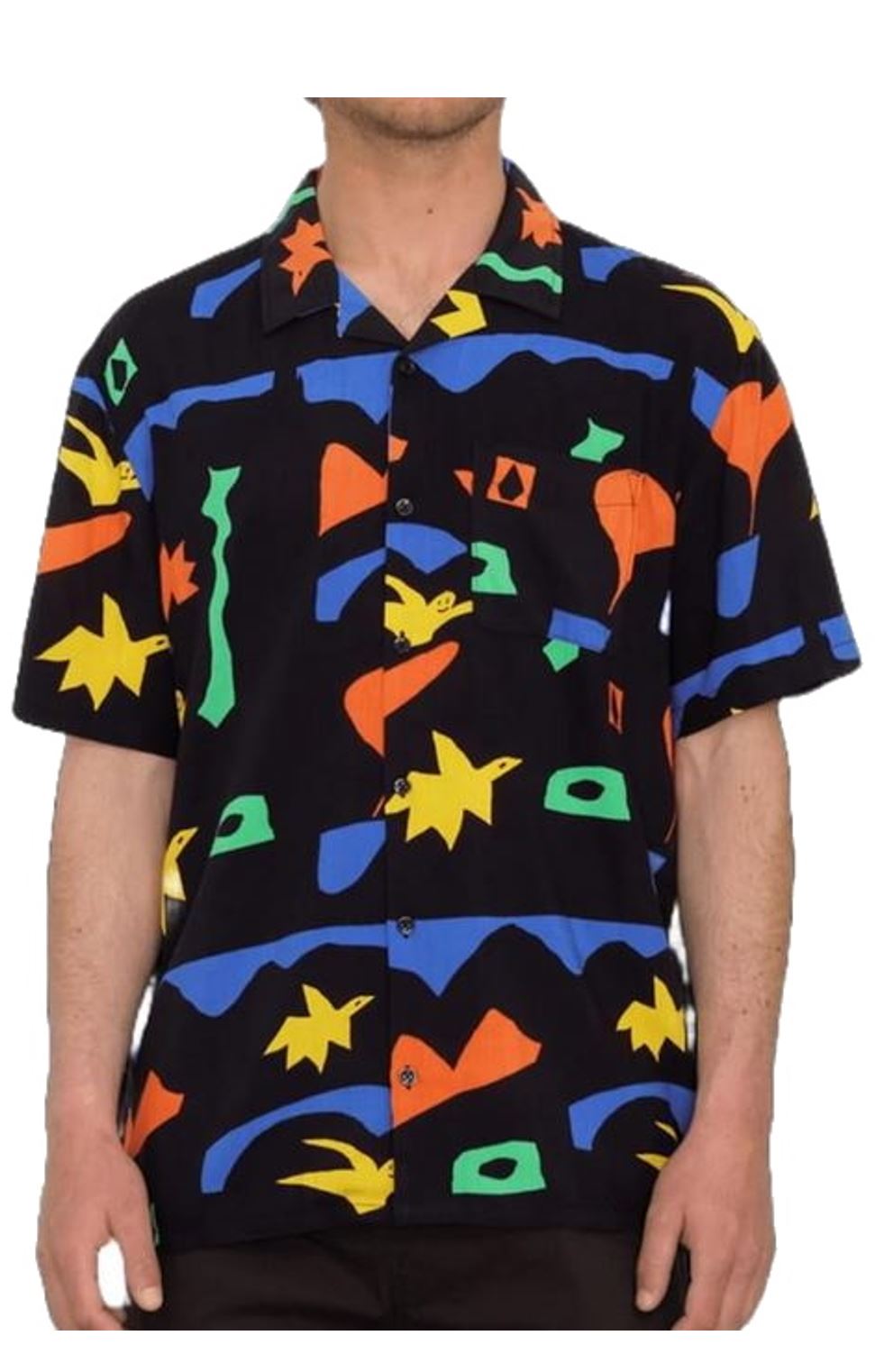 Volcom Herren Hemd Arthur Longo BLACK