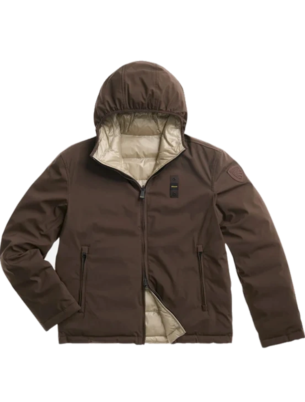 Blauer USA Herren Steppjacke Wendejacke Ballard Dark Brown