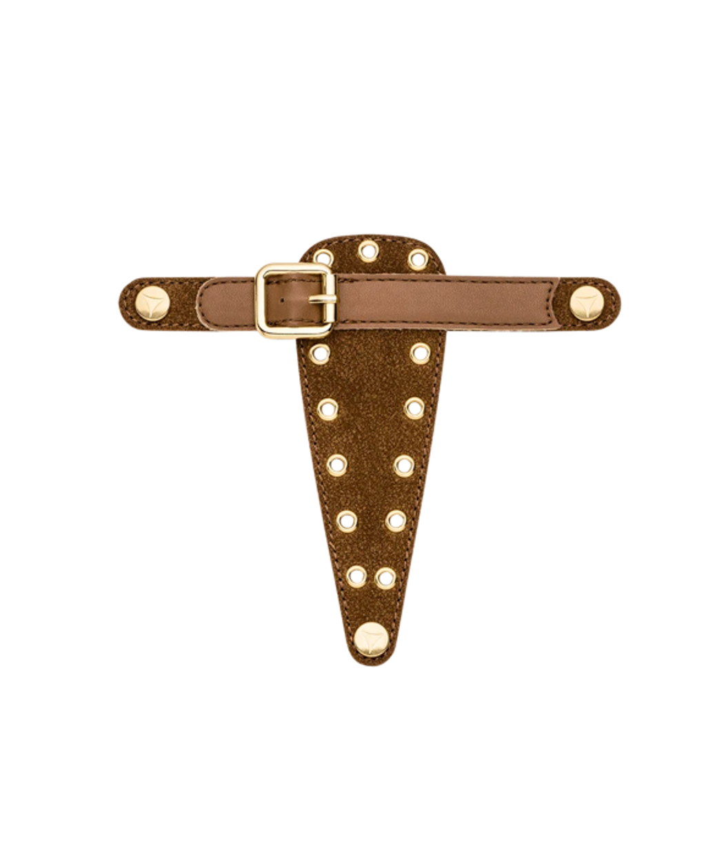 Hey Marly Eyelet Classic Topping für Sandalen Cognac
