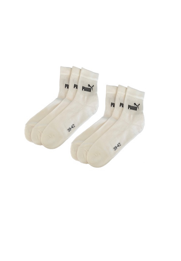 Puma ELEMENTS Short Crew Sportsocken 6-Pack weiß