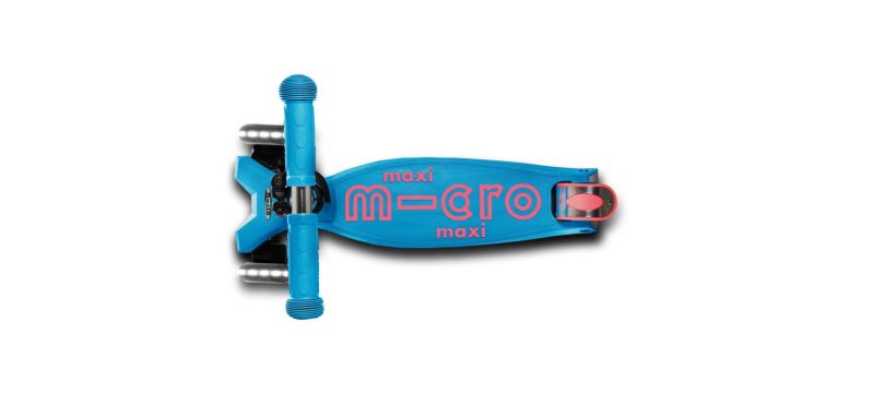 Micro Scooter Maxi Micro Deluxe LED Aqua